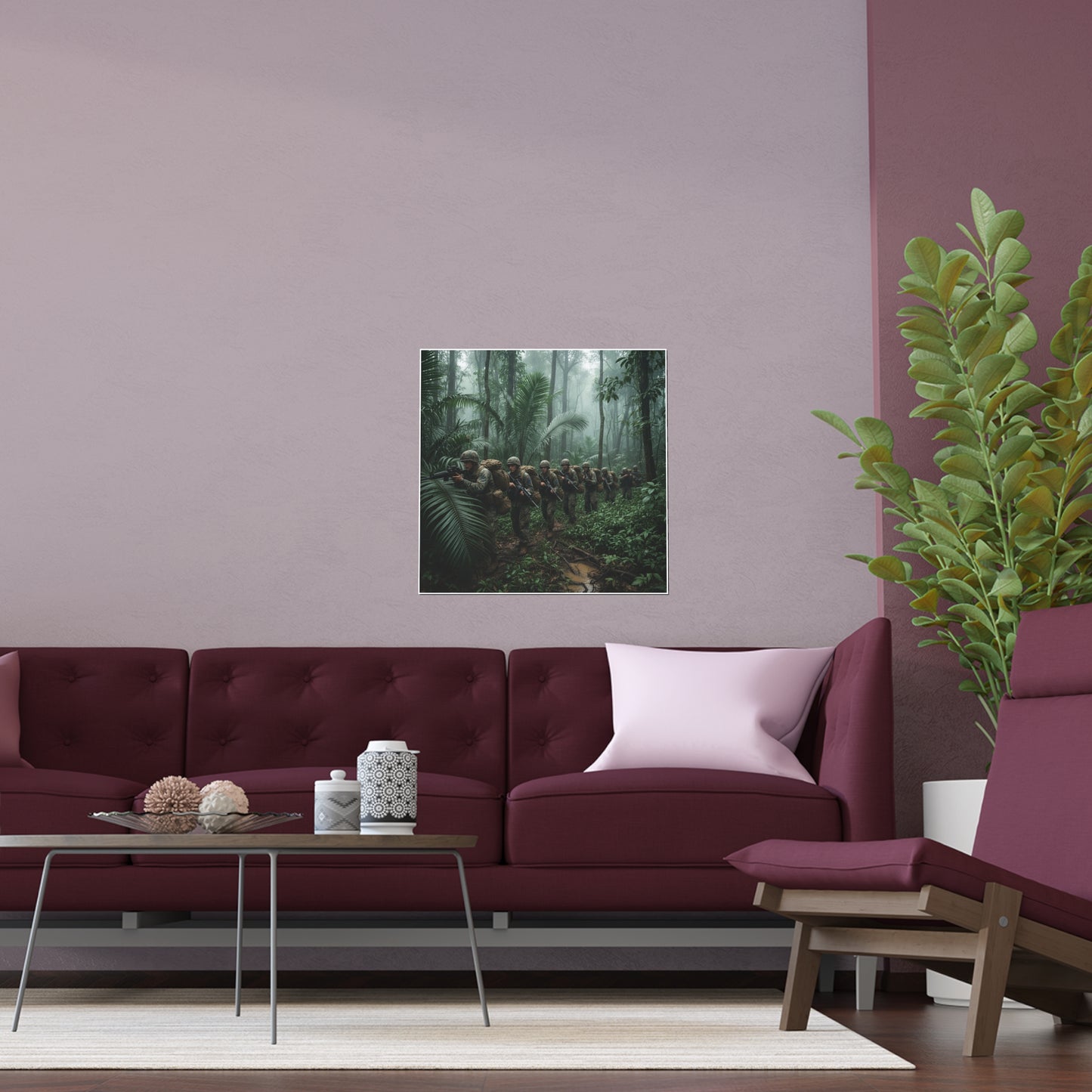 Indoor and Outdoor Silk Posters - Jungle Patrol - Vietnam