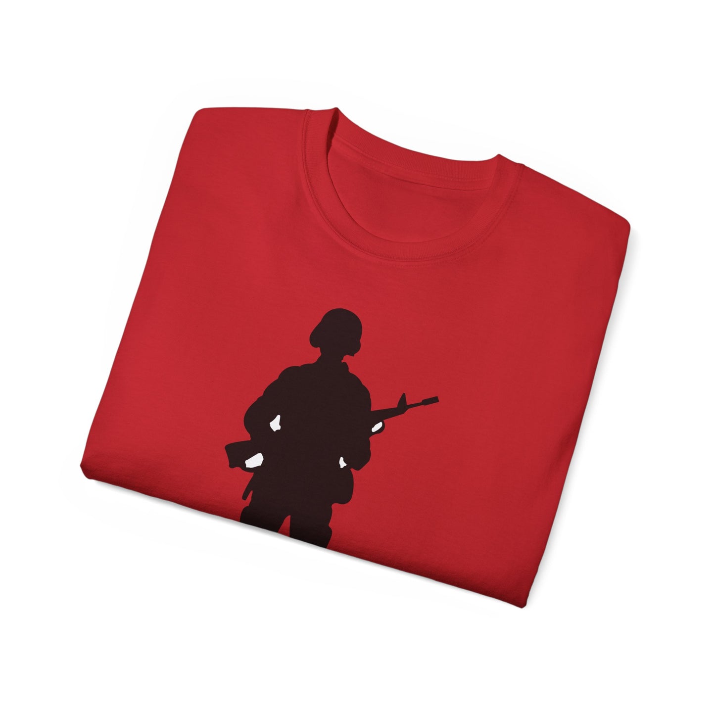 Unisex Ultra Cotton Tee - Army - Soldier - Silhouette X 300
