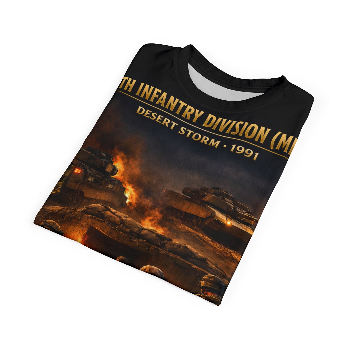 24th Infantry Division "Deep Inside Iraq" Tribute Tee — Operation Desert Storm