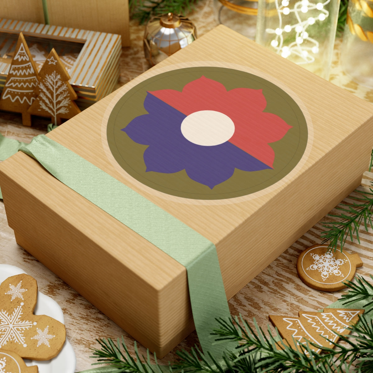 Kiss-Cut Stickers - SSI - 9th Infantry Division wo Txt X 300