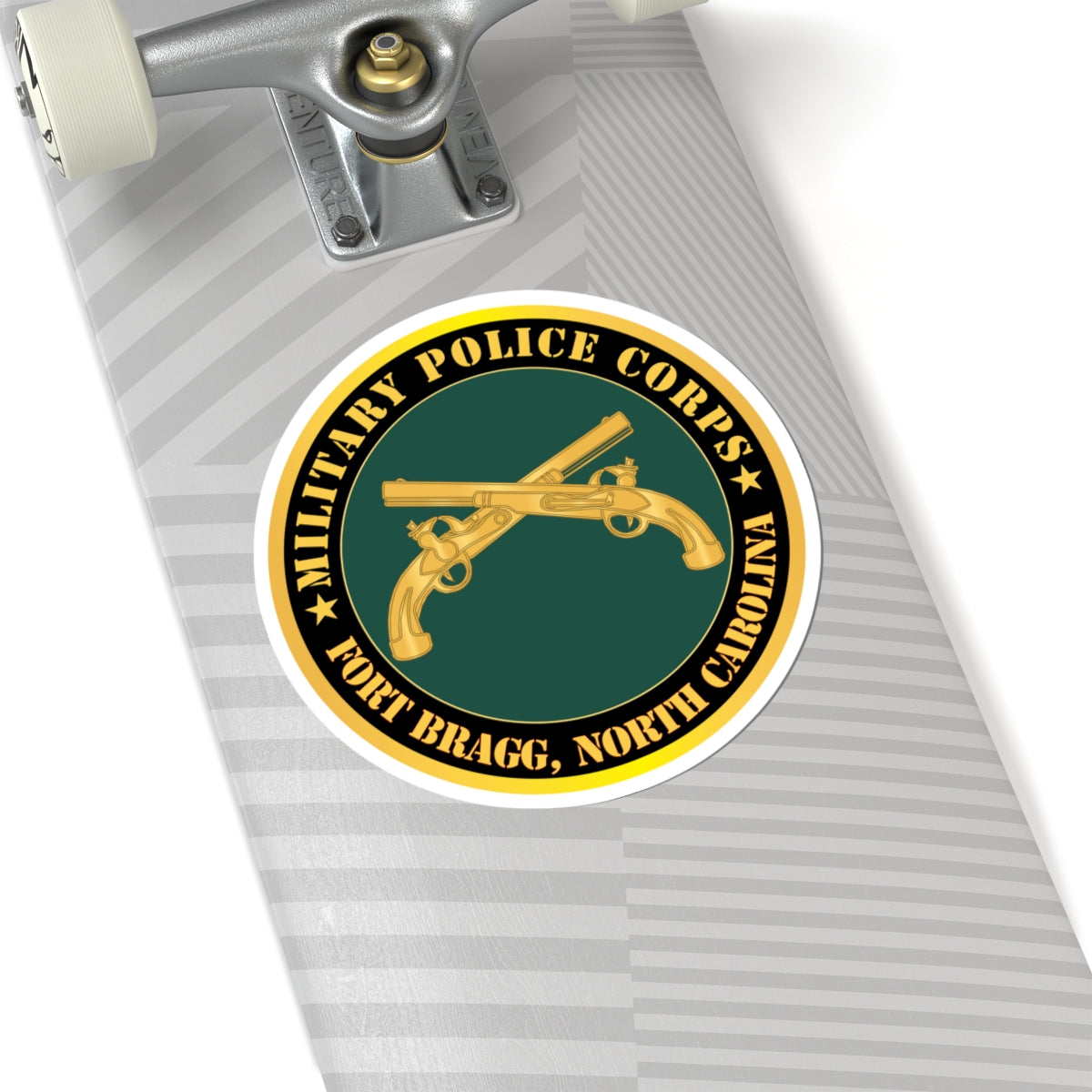 Kiss - Cut Stickers - Army - Military Police - Branch - Fort Bragg, NC X 300