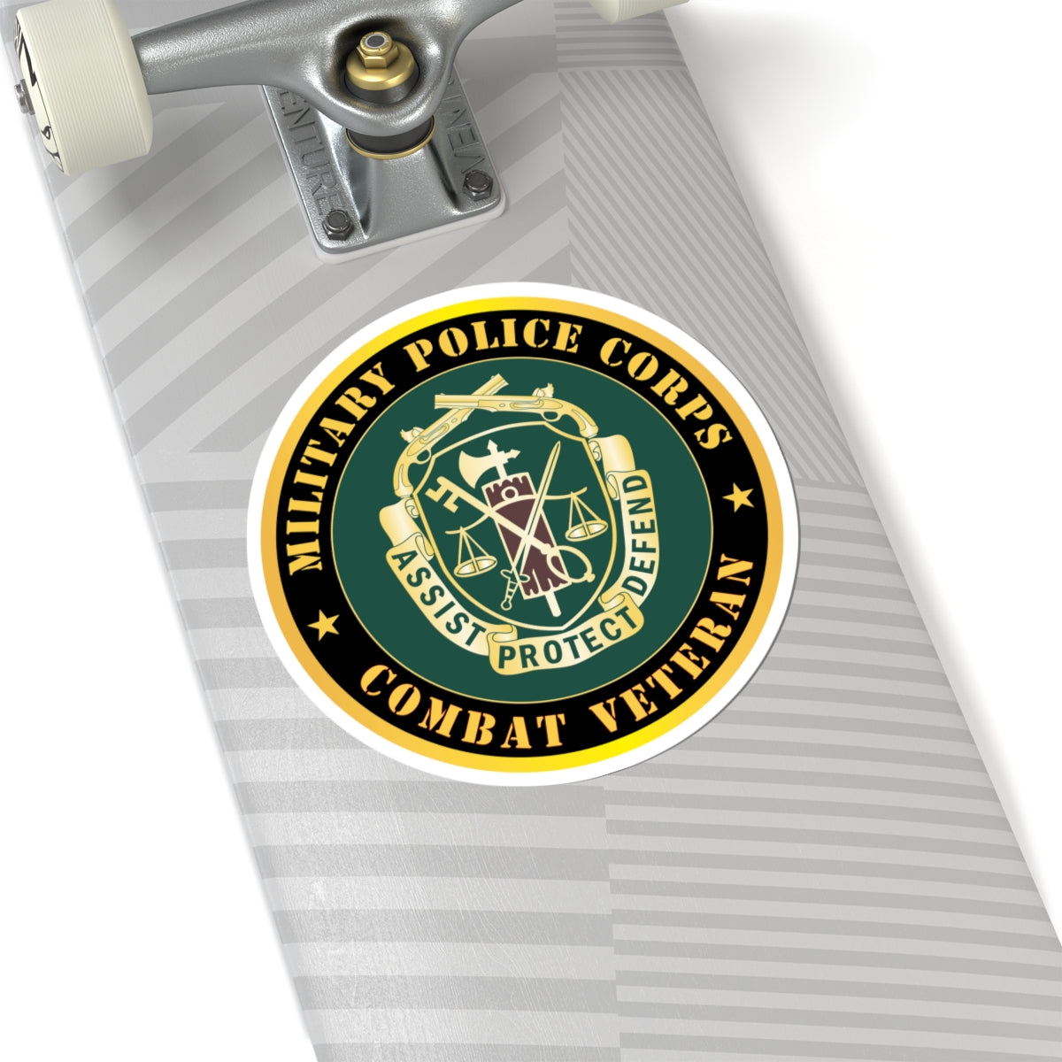 Kiss - Cut Stickers - Army - Military Police Corps Regimental Crest - Combat Veteran X 300