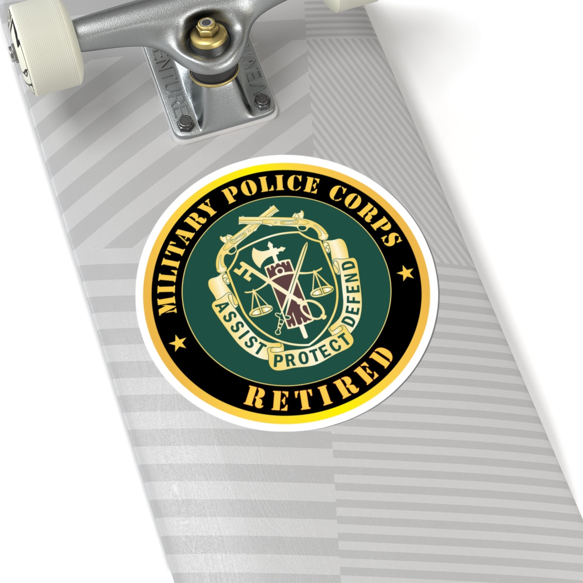 Kiss - Cut Stickers - Army - Military Police Corps Regimental Crest - Retired X 300