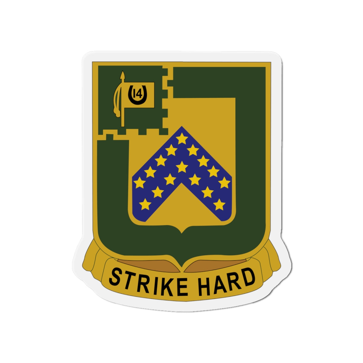 Die-Cut Magnets - Army - 16th Cavalry Regiment wo Txt