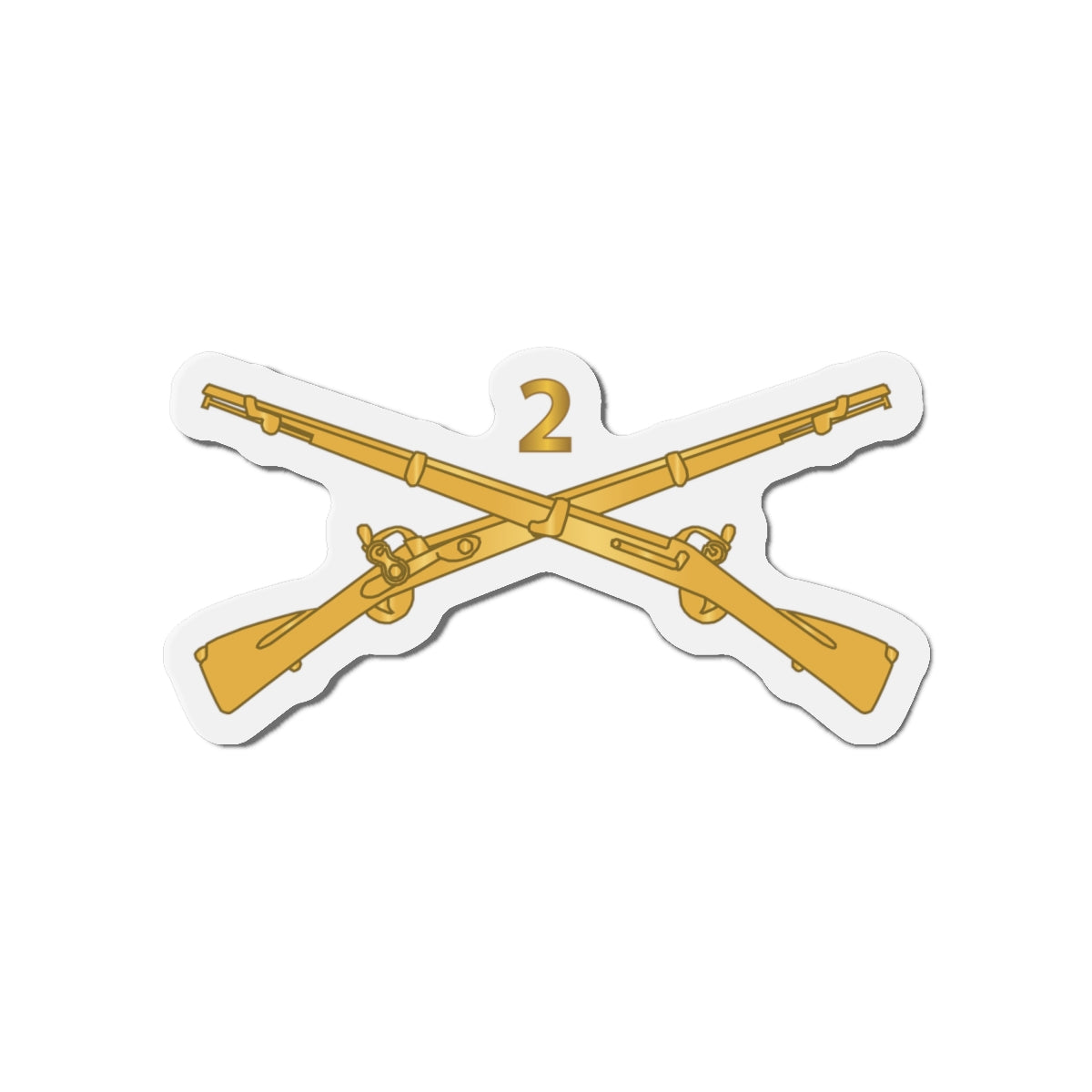 Die-Cut Magnets - Army - 2nd Infantry Regiment Branch - wo Txt X 300