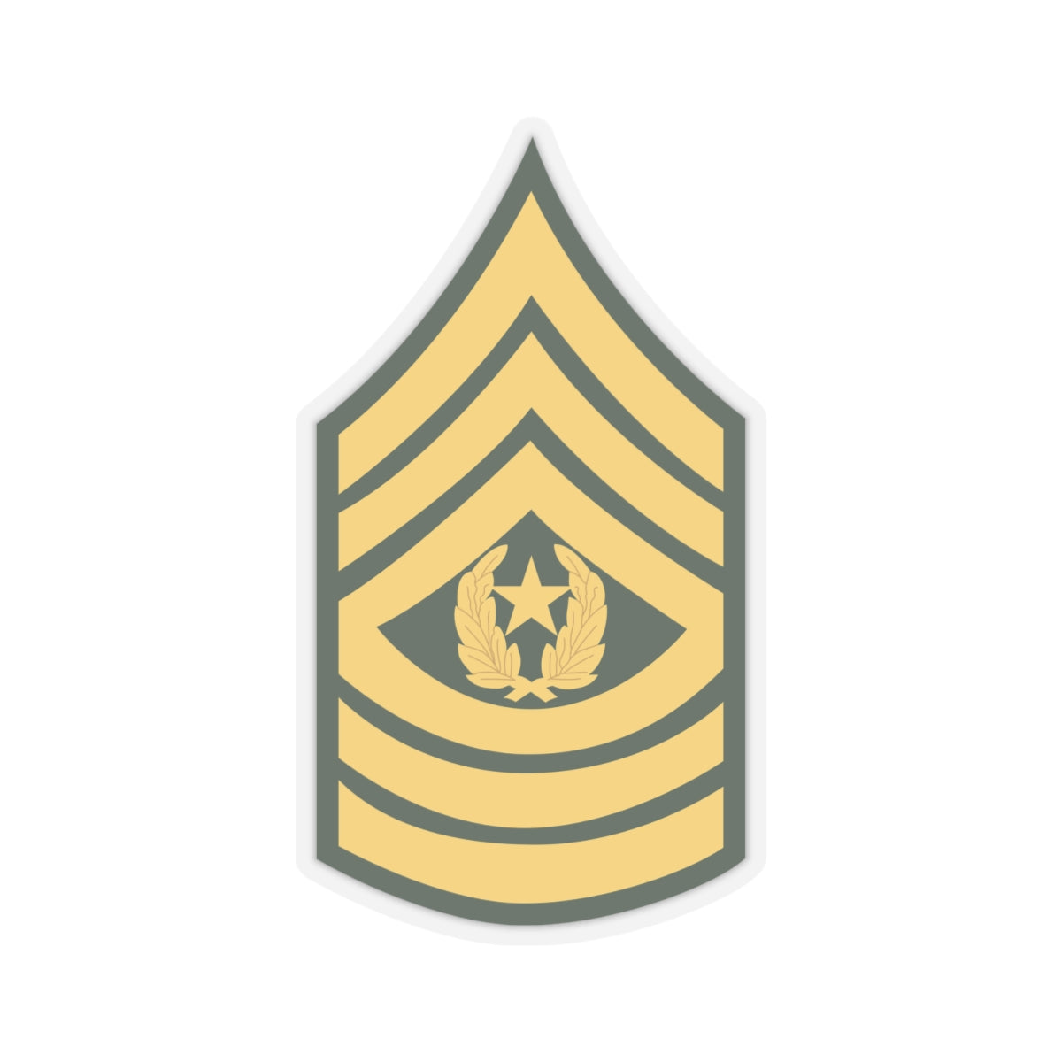 Kiss-Cut Stickers - Army - Command Sgt Major E-9 (CSM) X 300