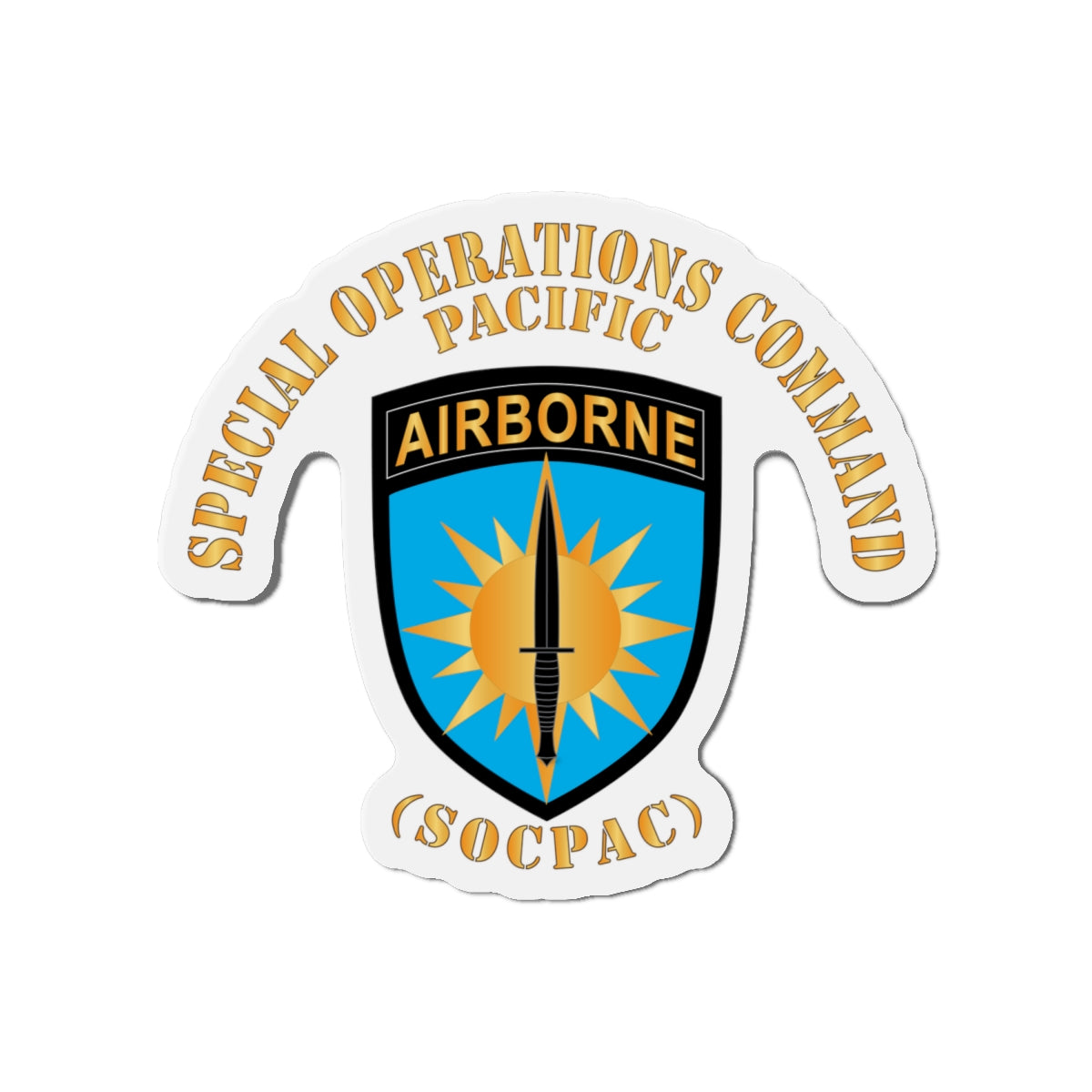 Die-Cut Magnets - Army - SOF - SSI - SOCPAC X 300