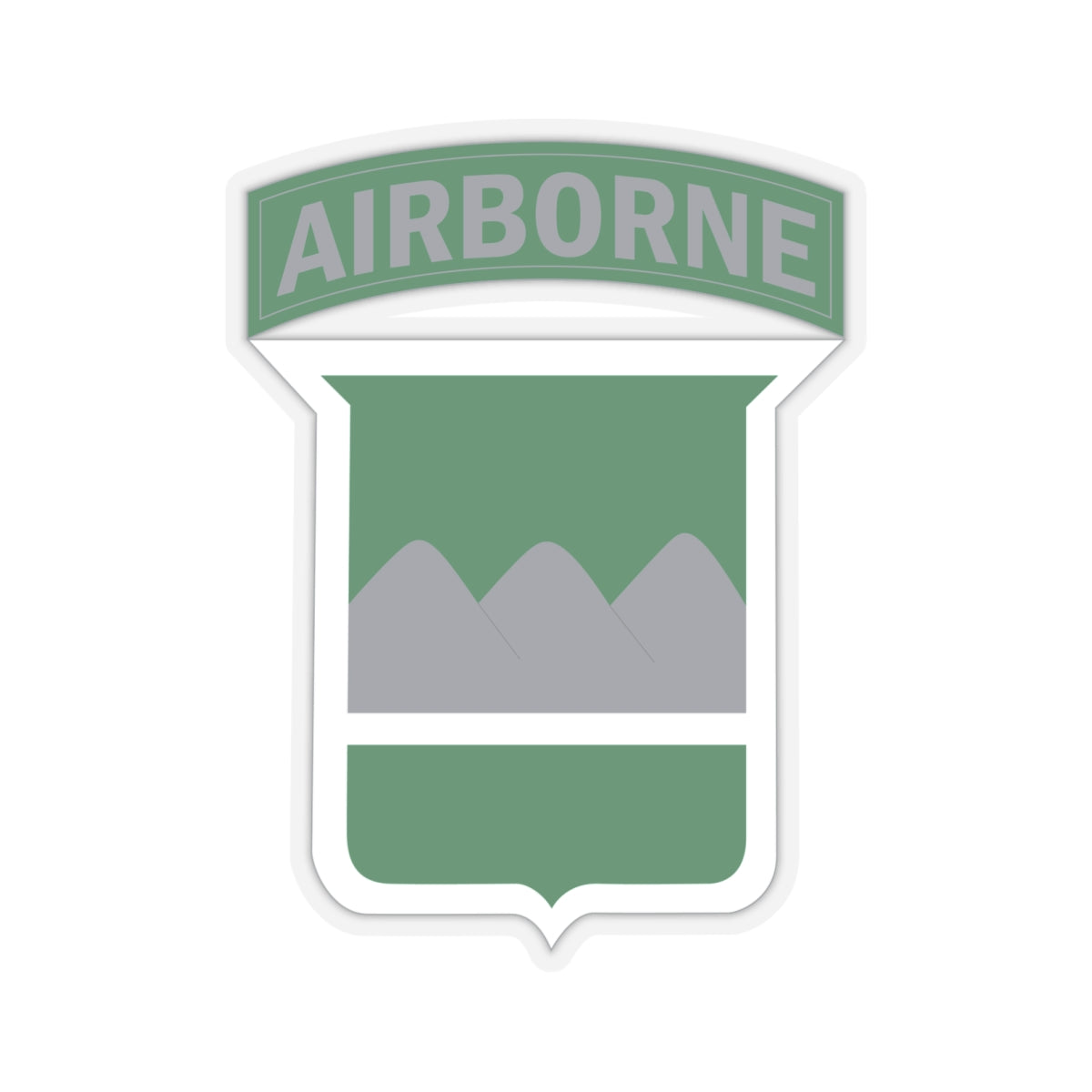 Kiss-Cut Stickers - SSI - 80th Infantry Division w Airborne Tab X 300
