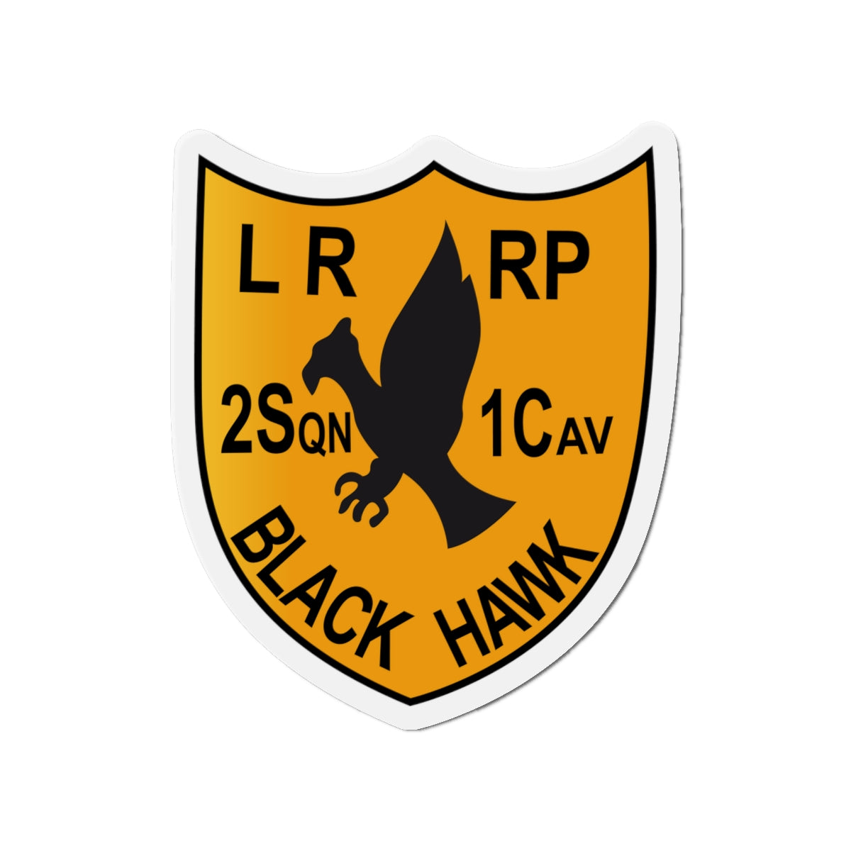 Die-Cut Magnets - Army - 2nd Squadron, 1st Cav Regt LRRP - Black Hawk