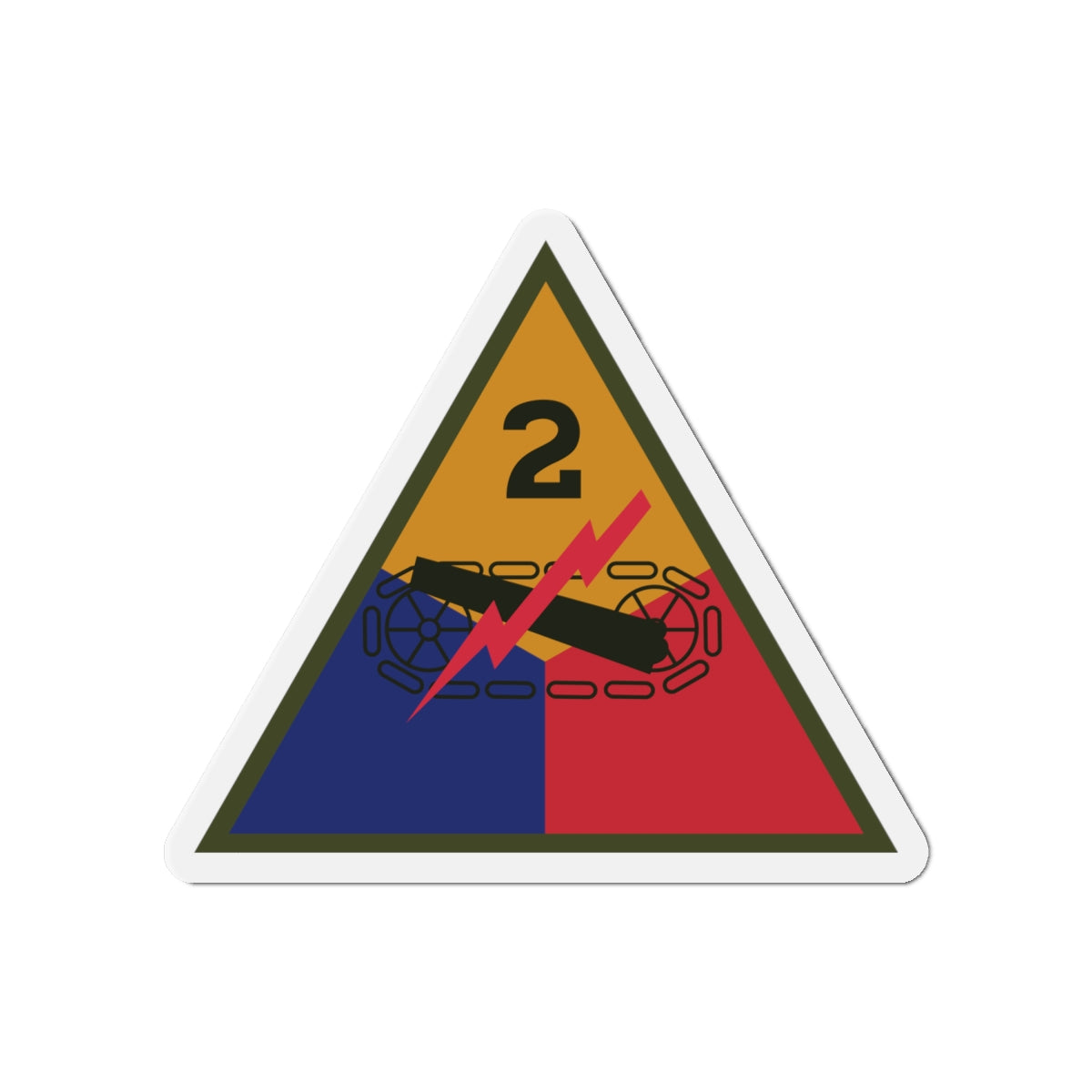 Die-Cut Magnets -SSI - 2nd Armored Division X 300