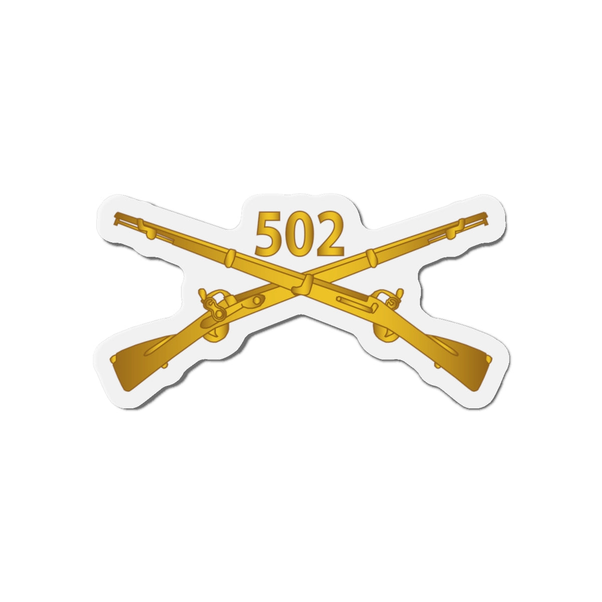 Die-Cut Magnets - 502nd Infantry Regt - Infantry Br wo Txt