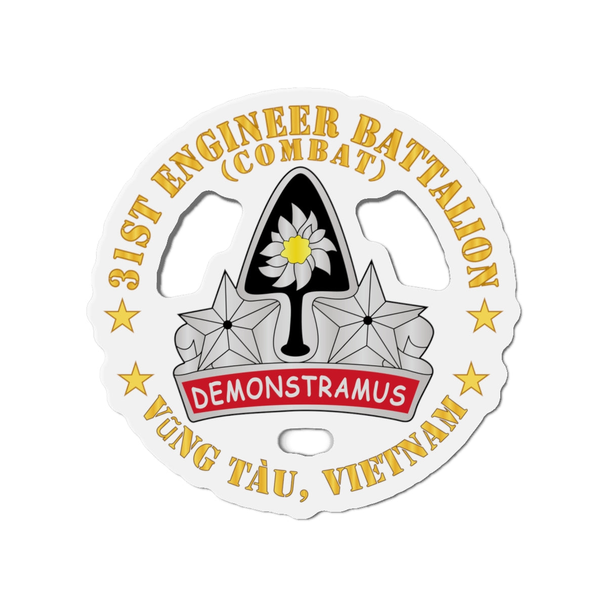 Die-Cut Magnets - Army - 31st Engineer Battalion (Combat) - Vung Tau, Vietnam