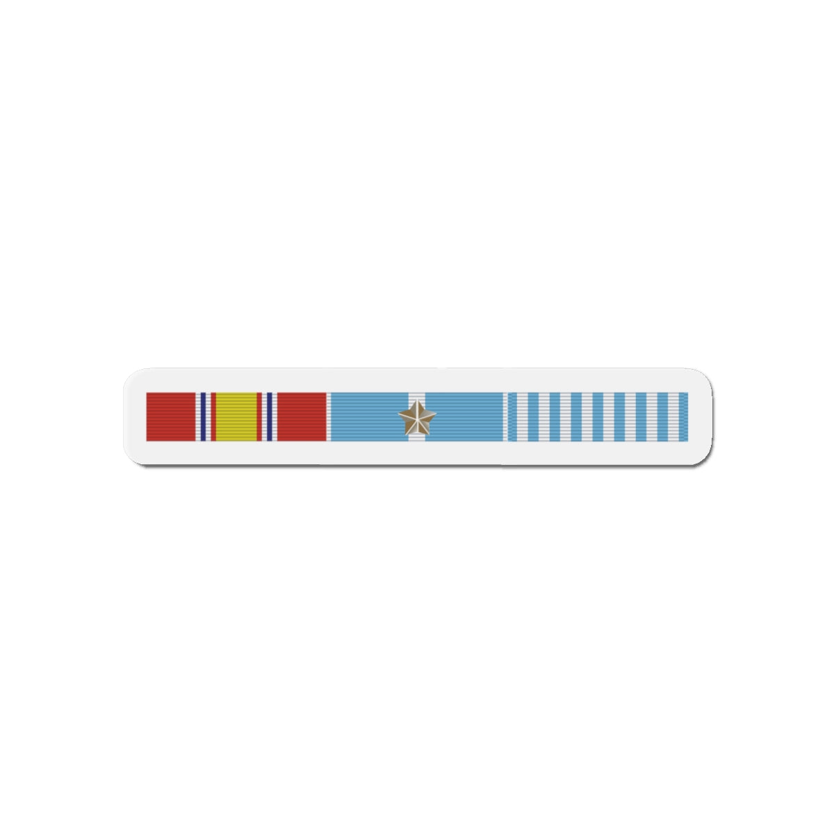 Die-Cut Magnets -Korean War Service Bar w Campaign Star X 300