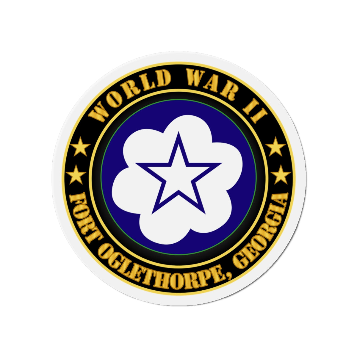 Die-Cut Magnets - Army - Fort Oglethorpe, Georgia - Army Training Center - WWII