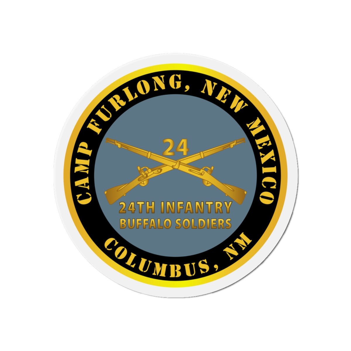 Die-Cut Magnets - Camp Furlong NM - Columbus NM w 24th Infantry Branch Buffalo Soldiers