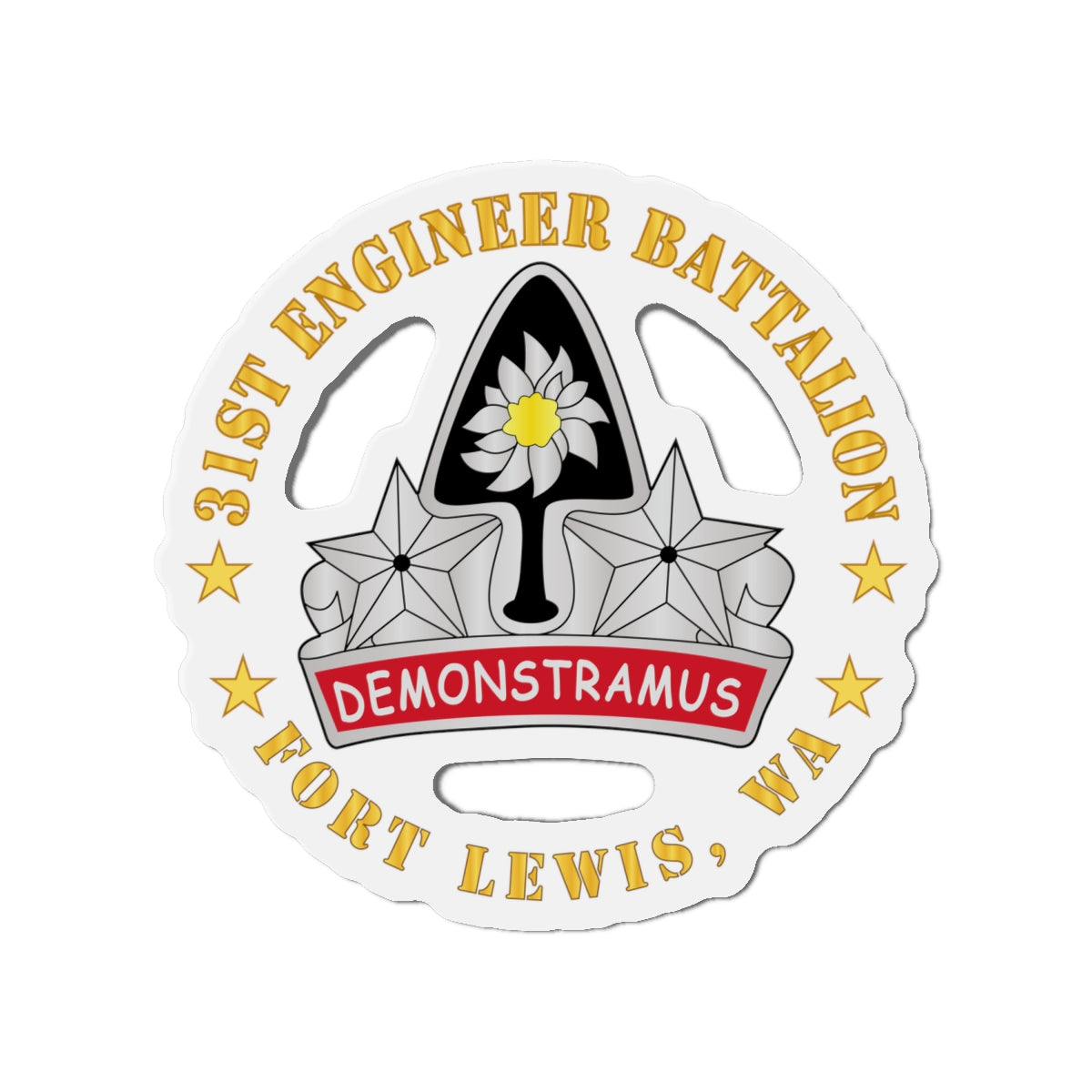 Die-Cut Magnets - Army - 31st Engineer Battalion - Fort Lewis, WA
