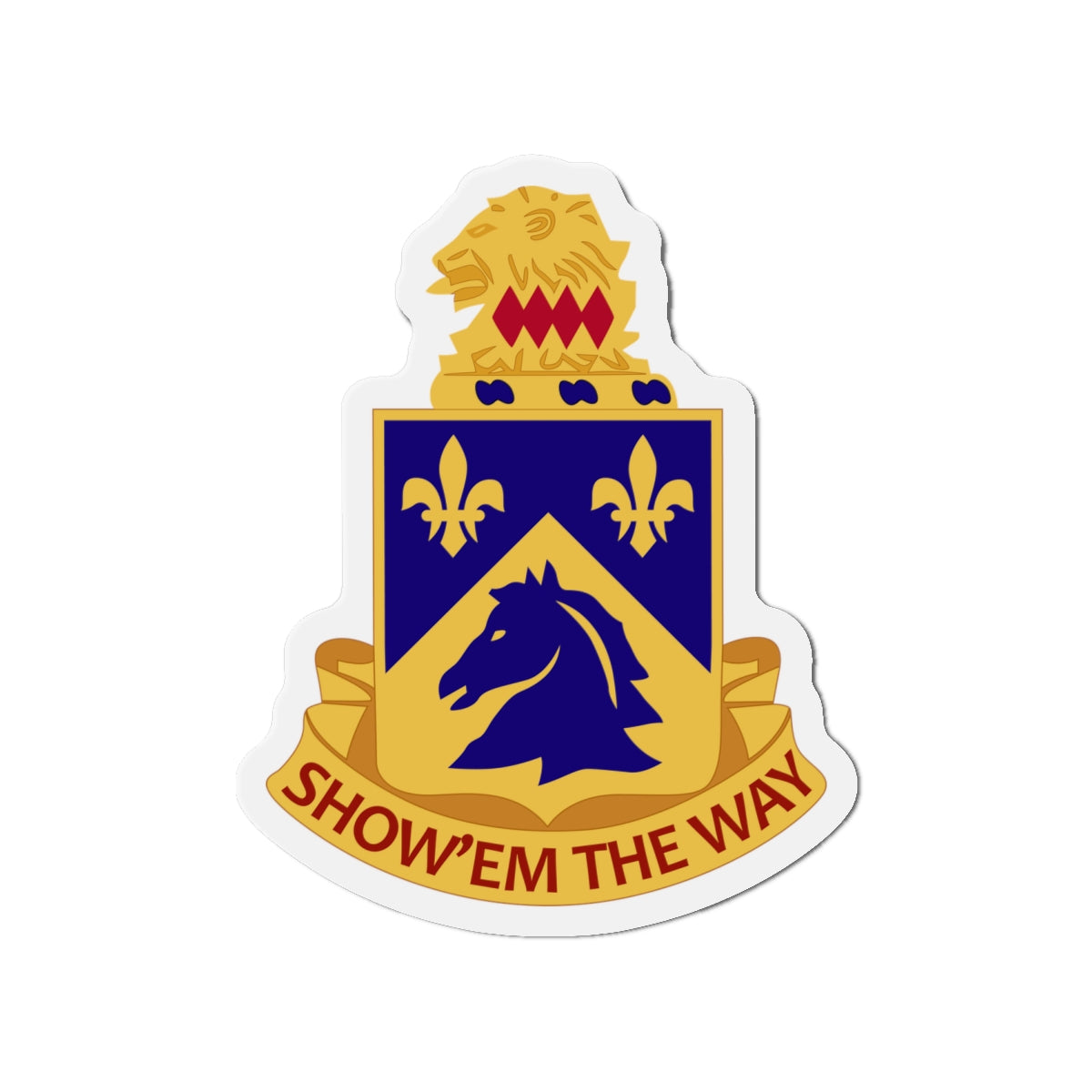 Die-Cut Magnets - Army - 102nd Cavalry Regiment wo Txt