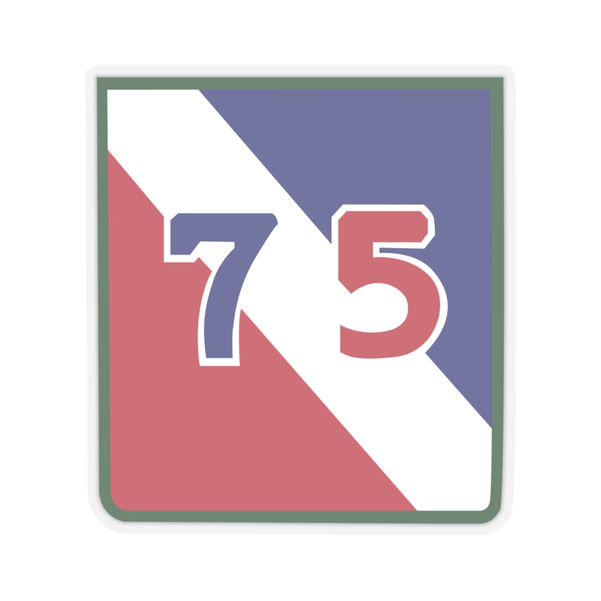 Kiss-Cut Stickers - SSI - 75th Infantry Division X 300