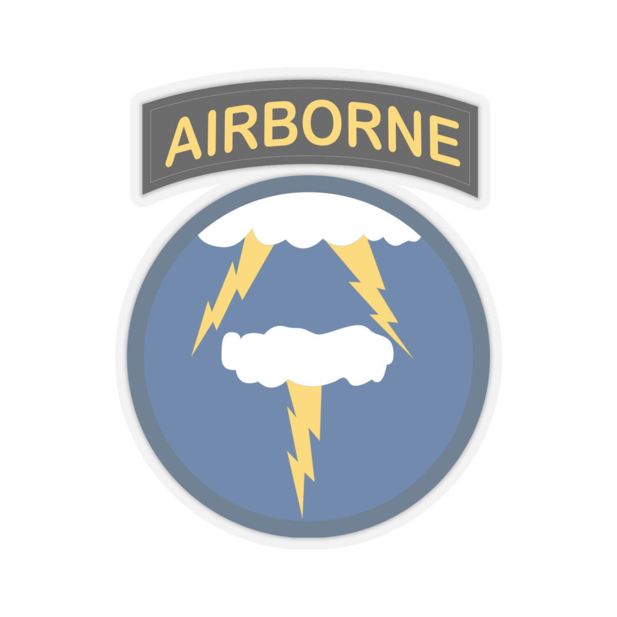 Kiss-Cut Stickers - SSI - 21st Airborne Infantry Division
