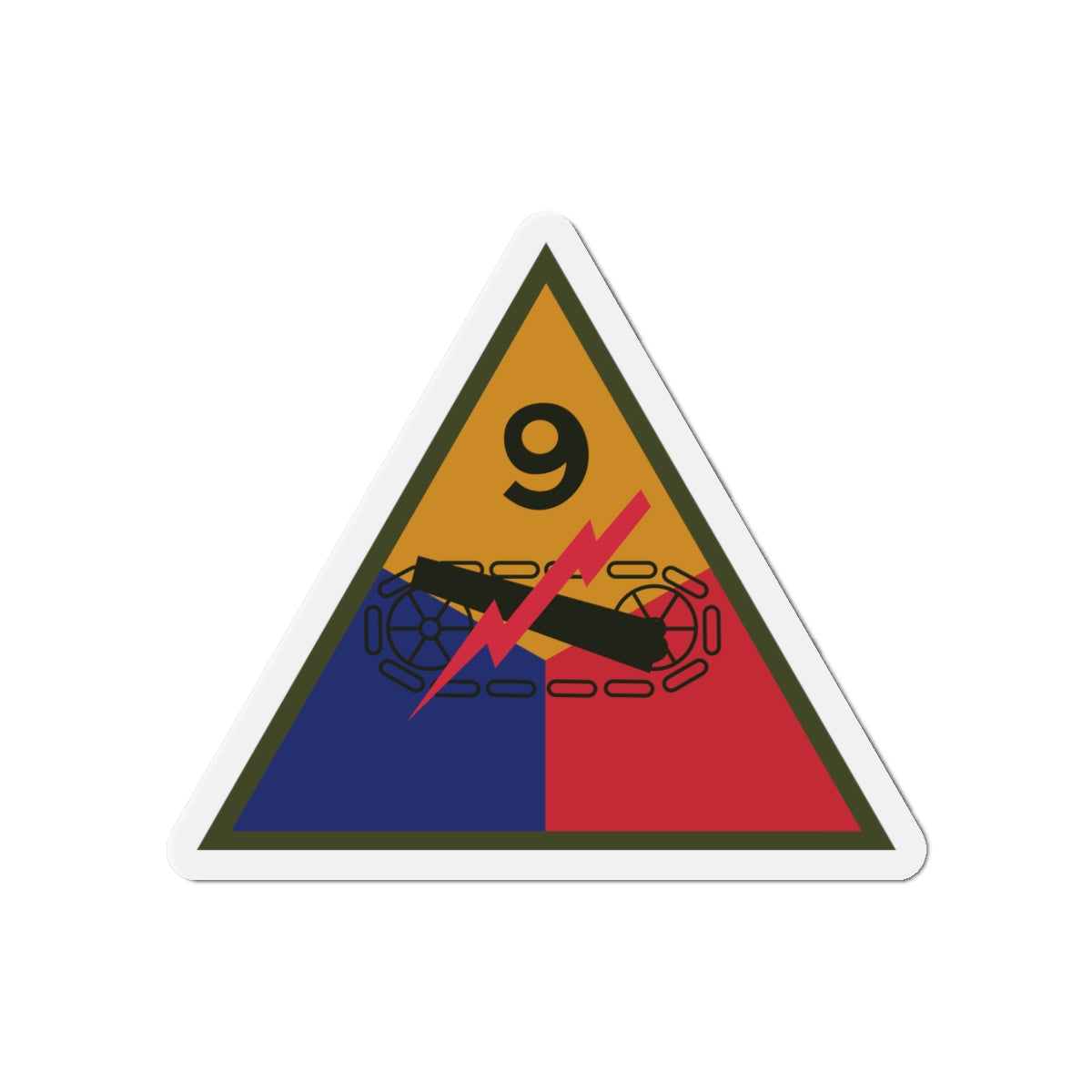 Die-Cut Magnets -SSI - 9th Armored Division X 300