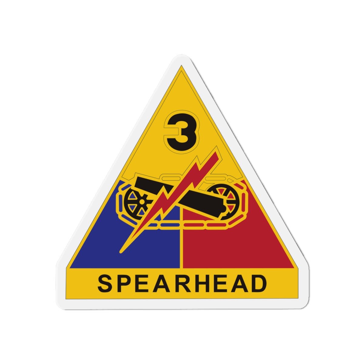 Die-Cut Magnets - DUI - 3rd Armored Division X 300