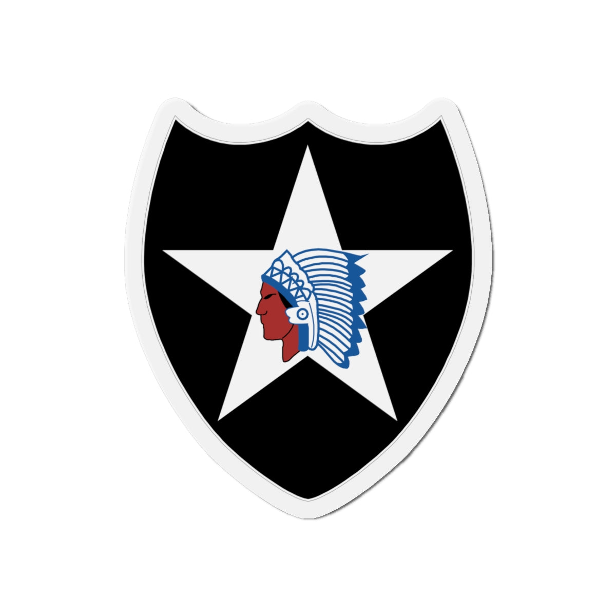 Die-Cut Magnets - SSI - 2nd Infantry Division wo Txt X 300