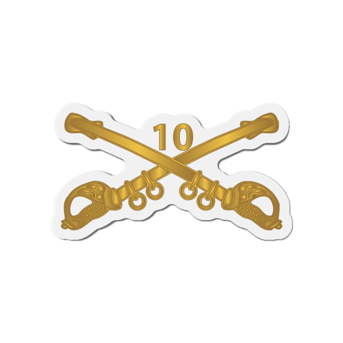 Die-Cut Magnets -SSI - Army - 10th Cavalry Branch wo Txt X 300