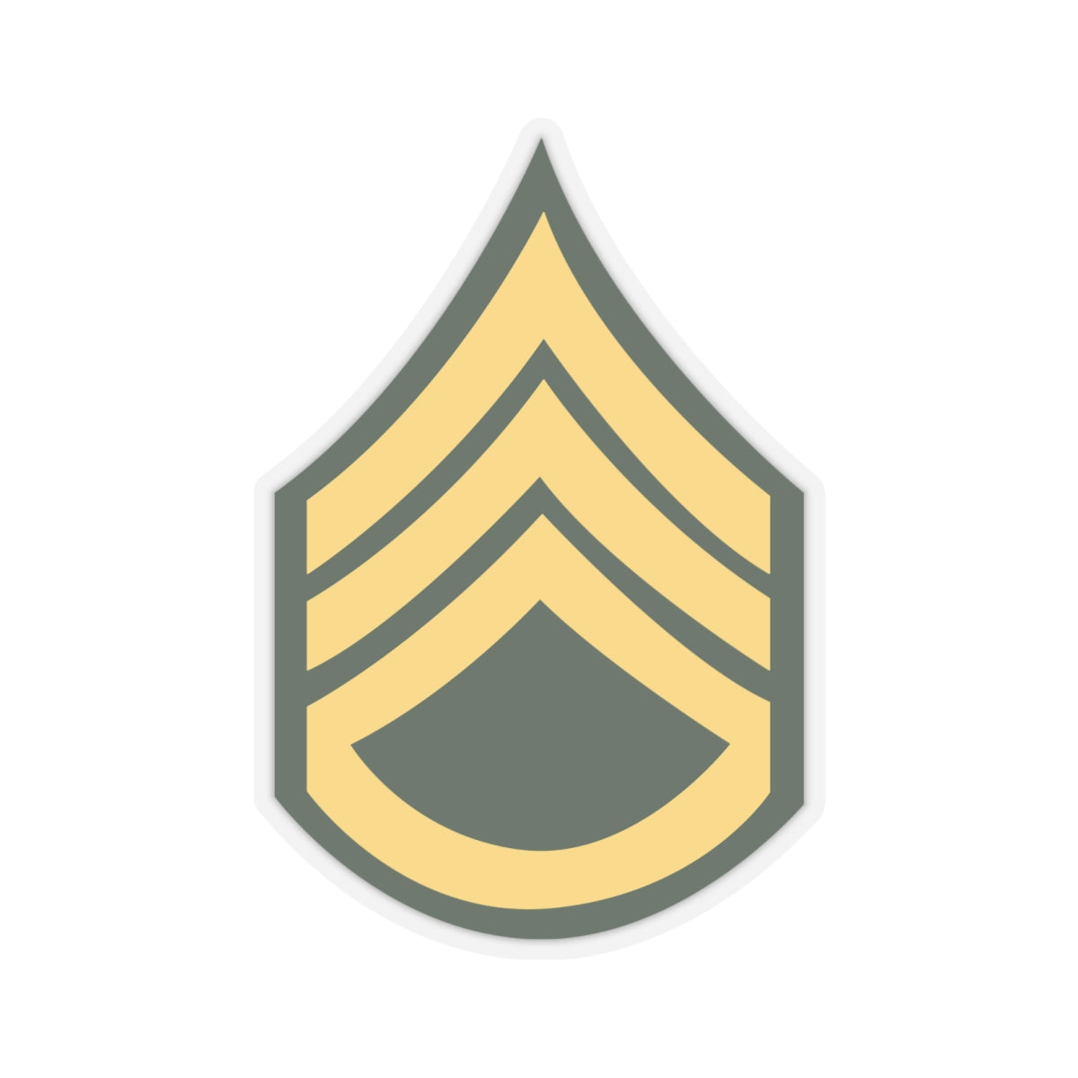 Kiss-Cut Stickers - Army - Staff Sergeant E-6 (SSG) X 300