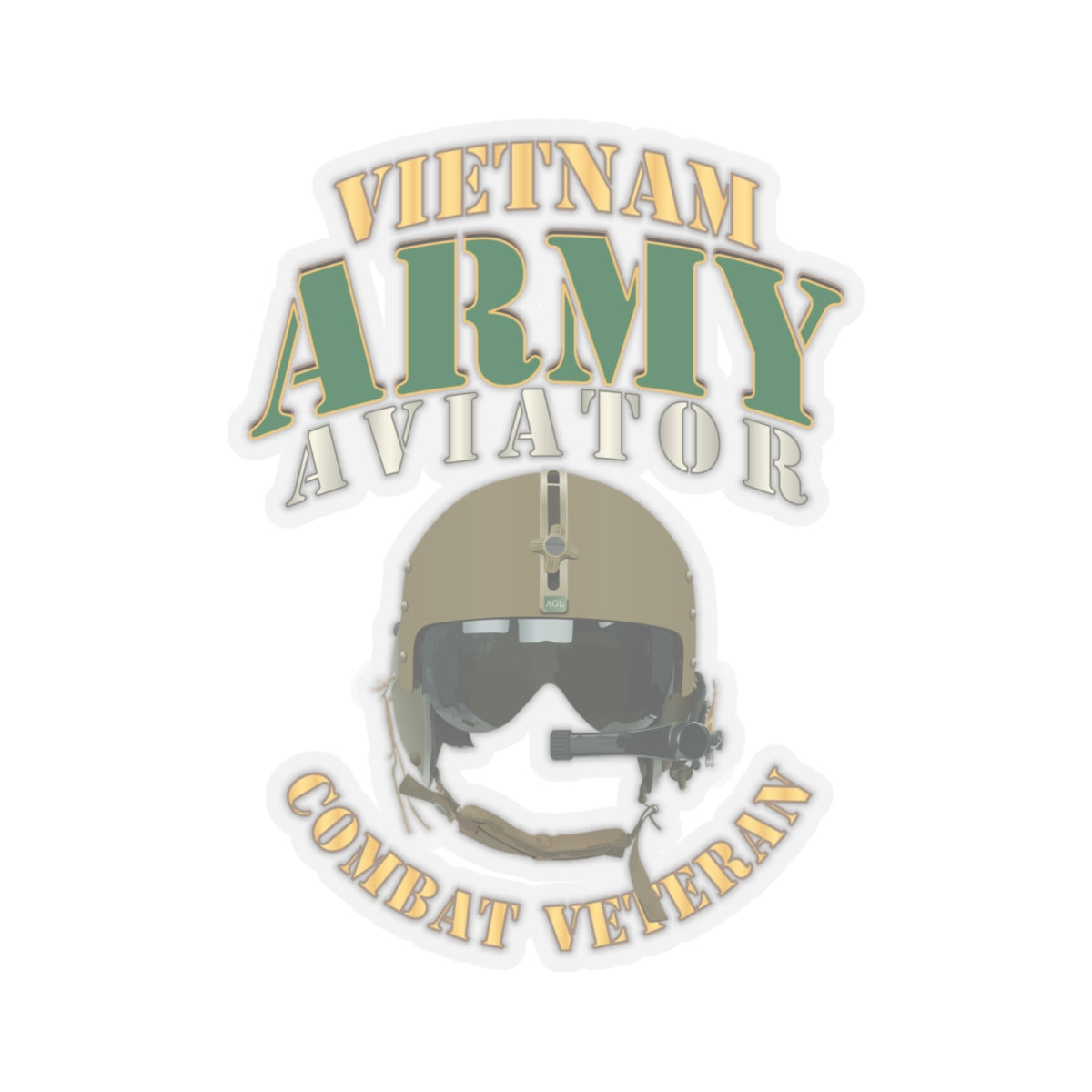 Kiss-Cut Stickers Army - Army - ARMY - Aviator - Vietnam - Combat Vet X 300