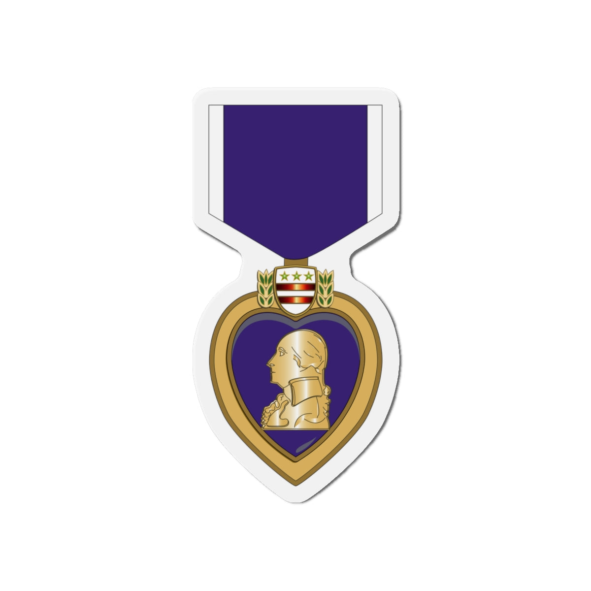 Die-Cut Magnets - Purple Heart wo Txt X 300