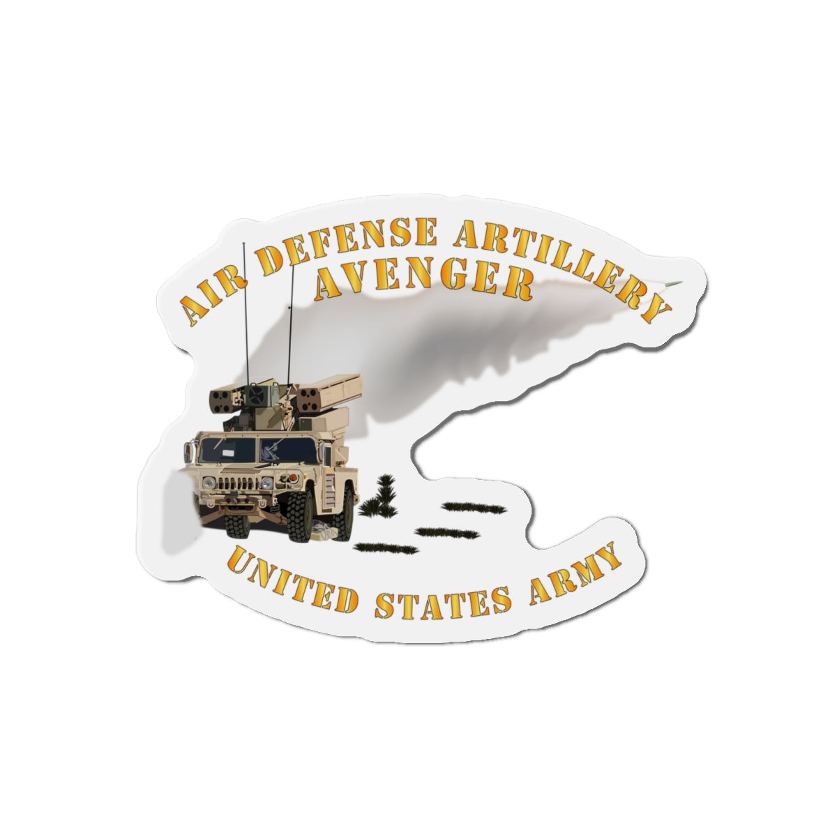 Die-Cut Magnets - Avenger Air Defense - Firing Missile