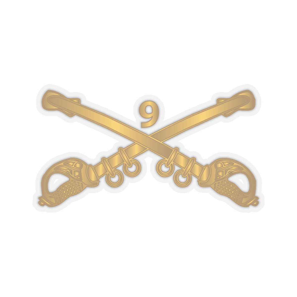 Kiss-Cut Stickers - Army - 9th Cavalry Branch wo Txt X 300