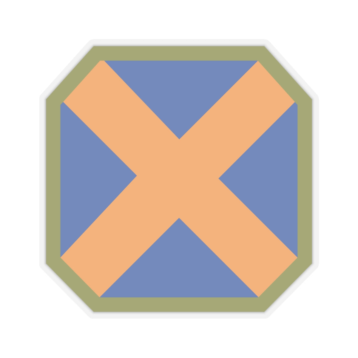 Kiss-Cut Stickers - SSI - 14th Infantry Division Phantom X 300