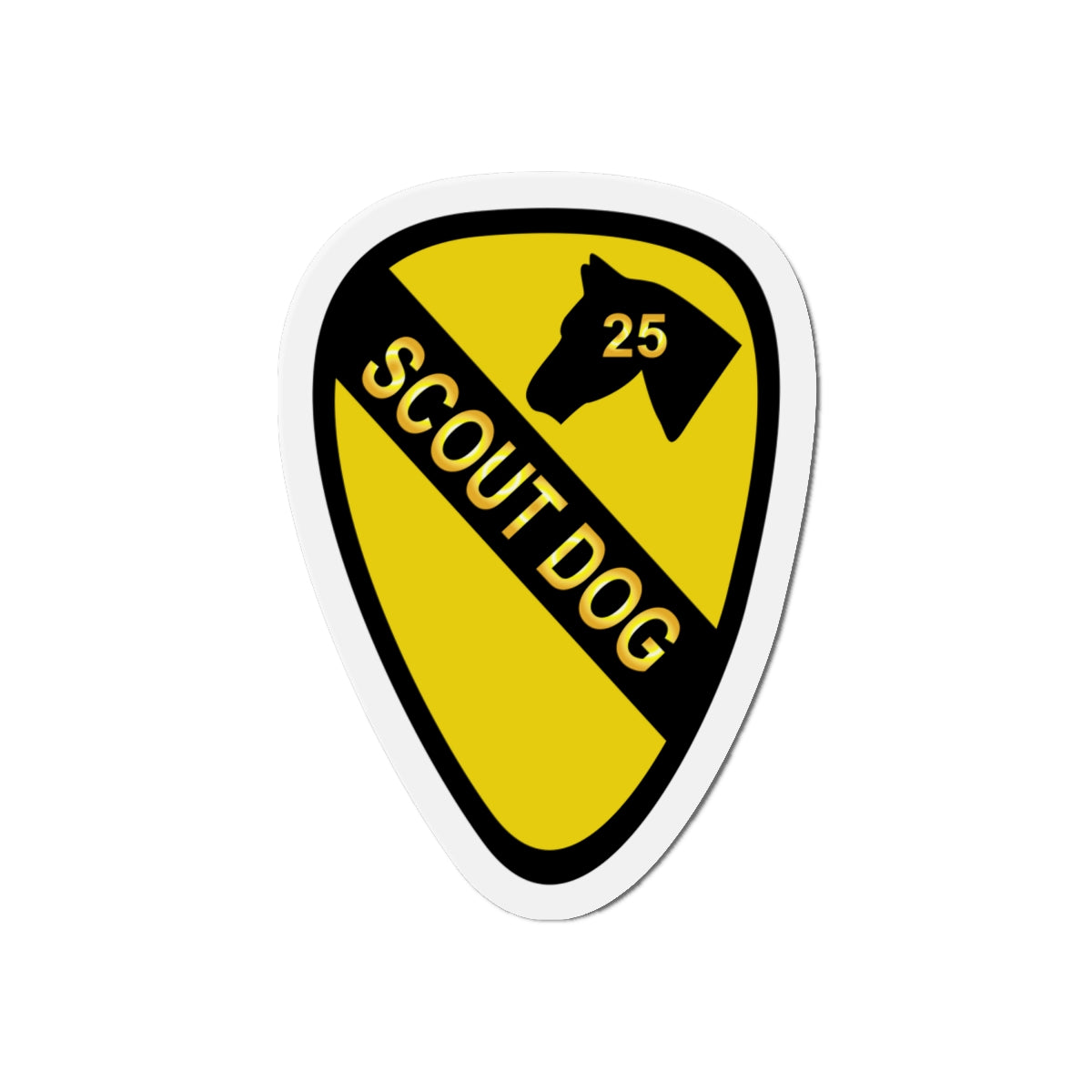 Die-Cut Magnets - 25th Scout Dog Platoon 1st Cav wo Txt