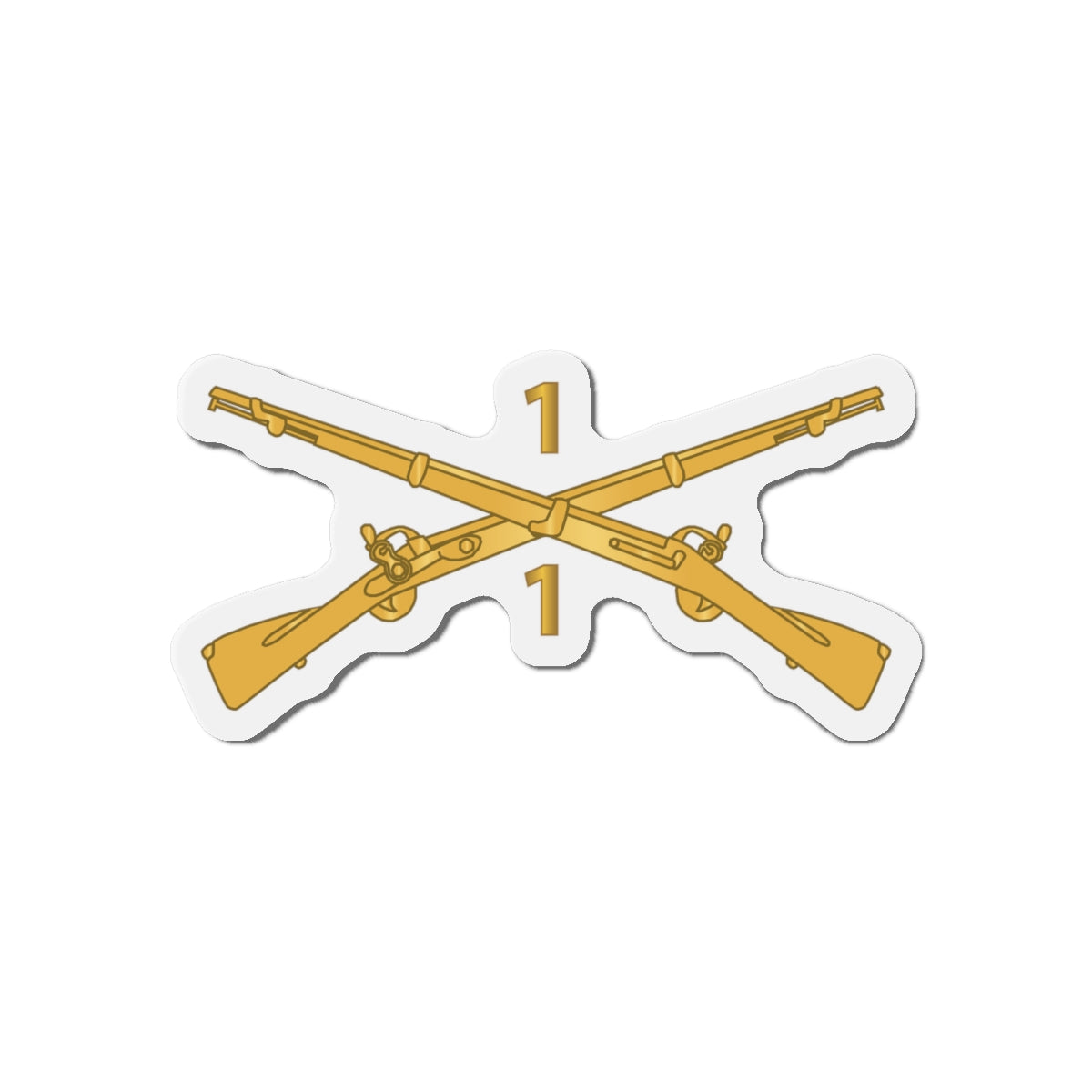 Die-Cut Magnets -SSI -Army - 1st Battalion, 1st Infantry Regiment Branch - wo Txt X 300