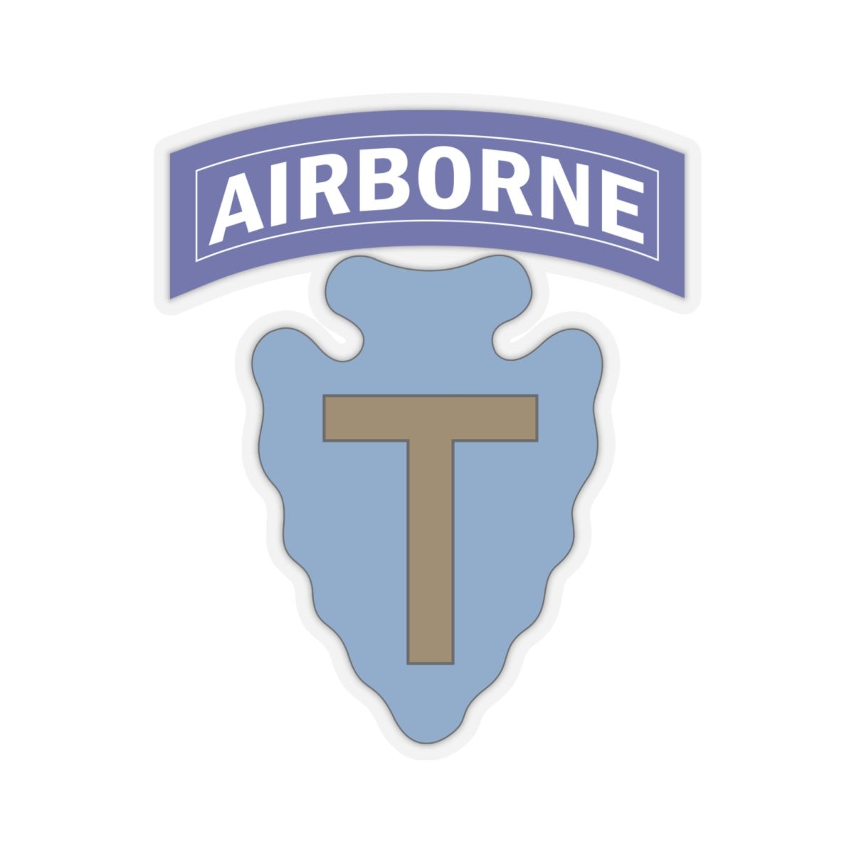 Kiss-Cut Stickers - SSI - 36th Division (Airborne) X 300