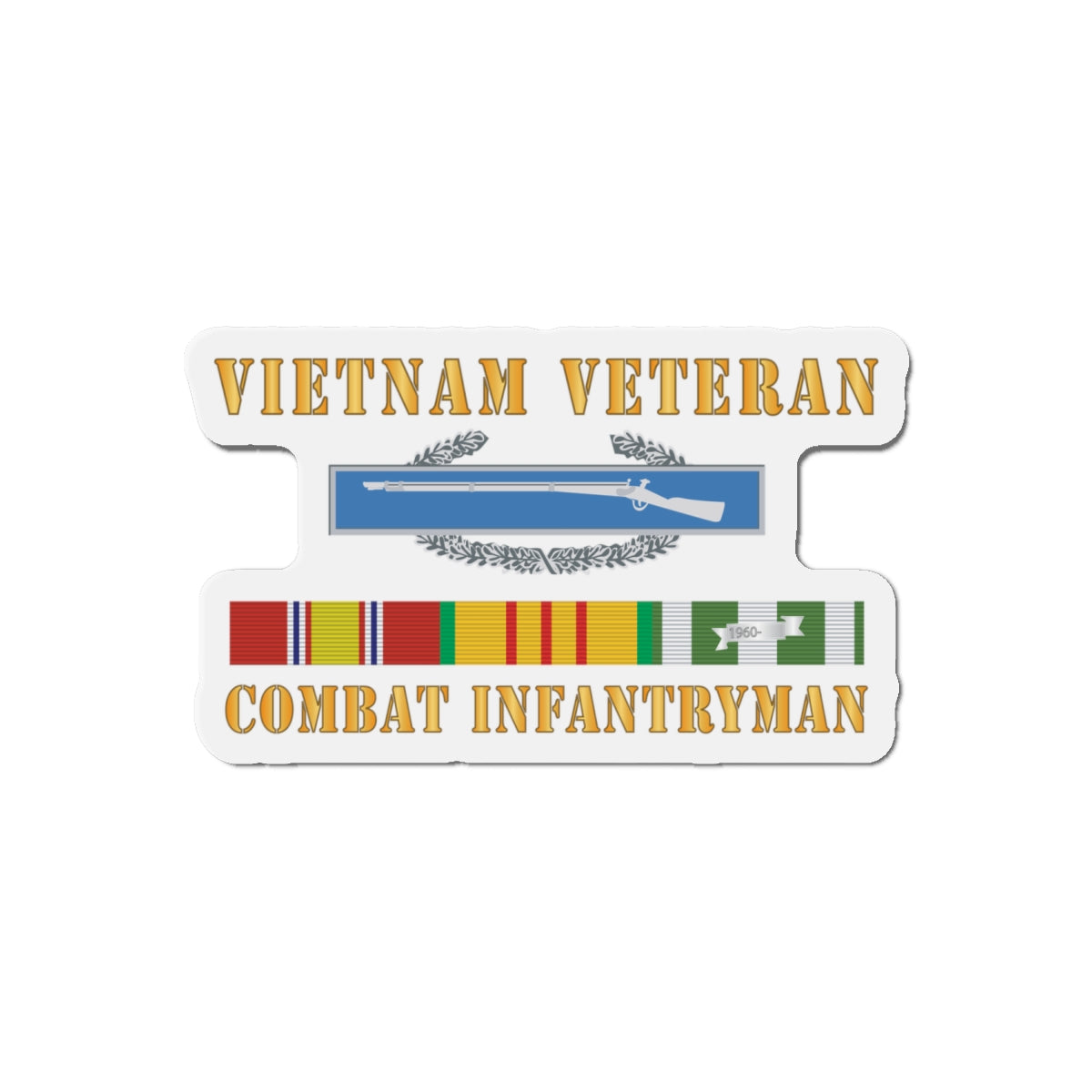 Die-Cut Magnets -SSI -Vietnam Veteran - Cbt Infantryman