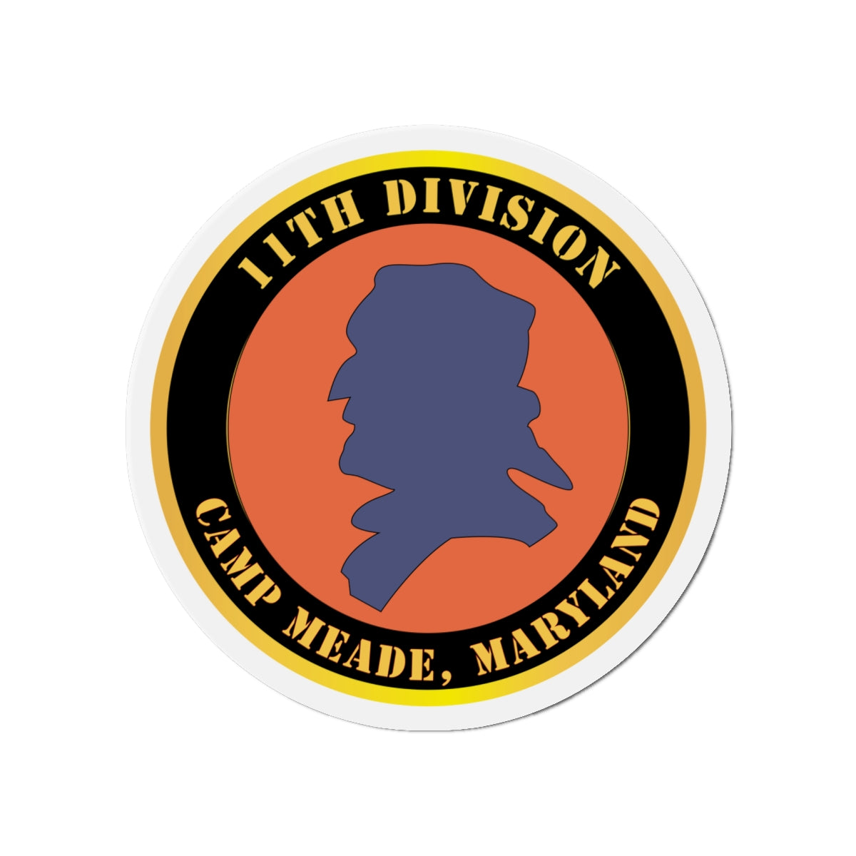 Die-Cut Magnets - Army - 11th Division - Camp Meade, Maryland X 300