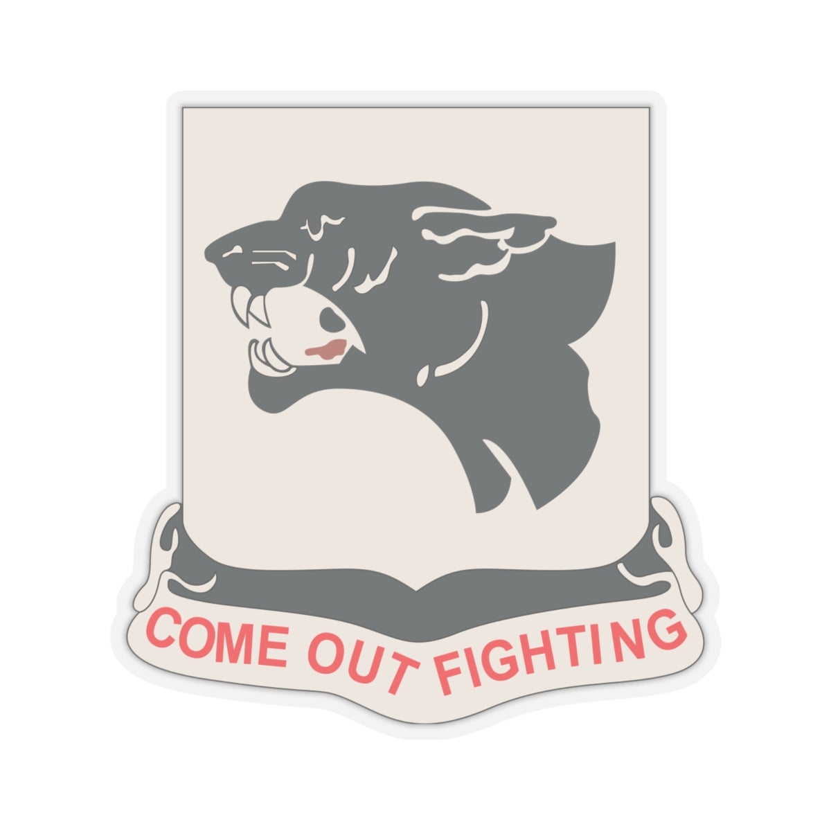 Kiss-Cut Stickers - Army - 761st Tank Battalion - Black Panthers wo Txt X 300