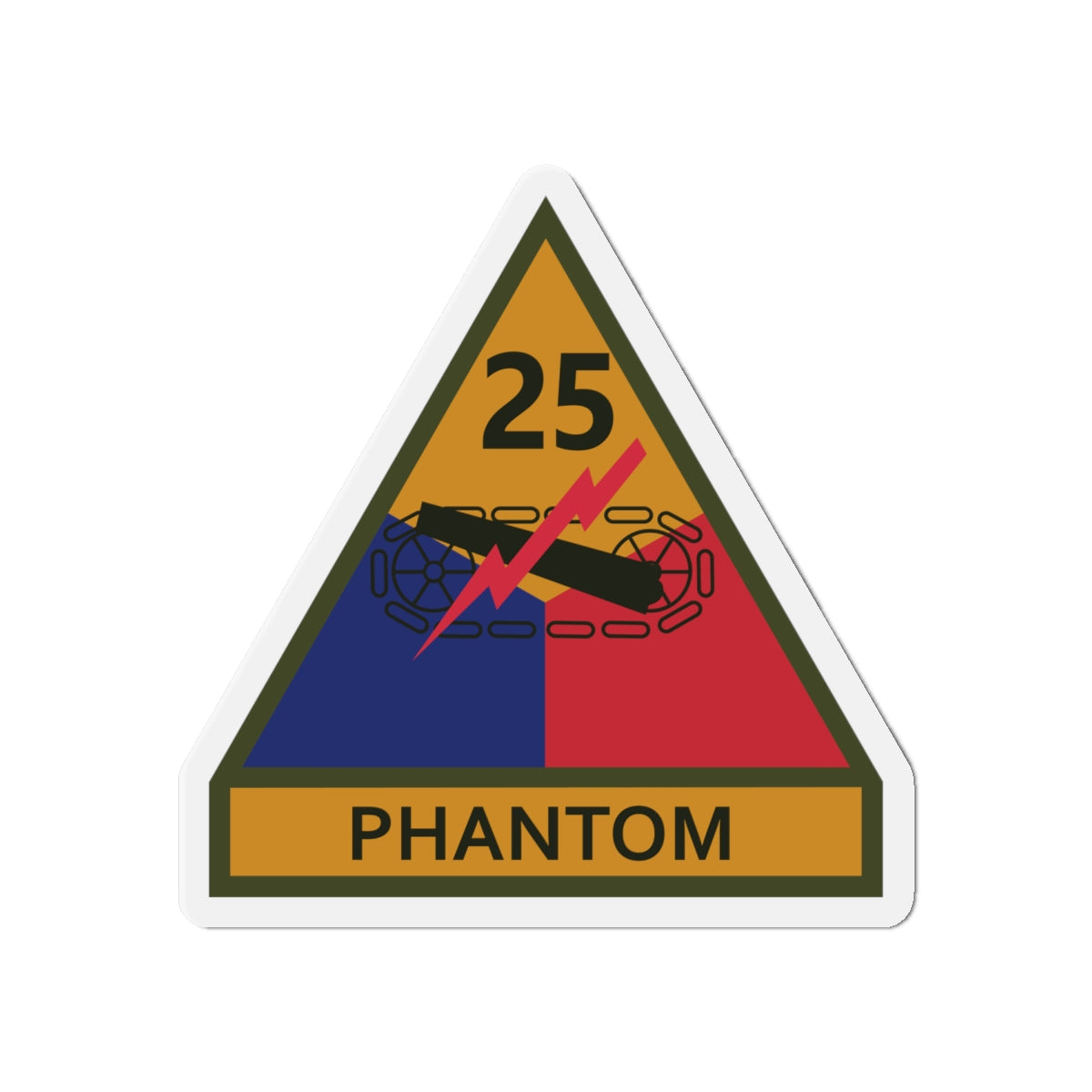 Die-Cut Magnets -SSI - 25th Armored Division w Name Tape X 300