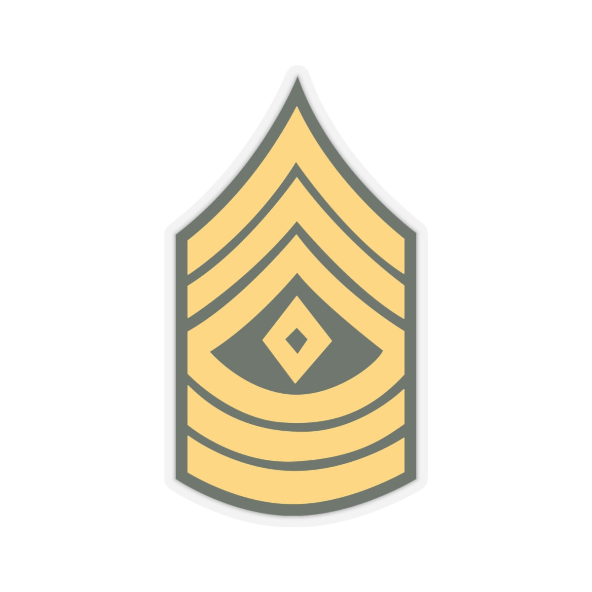 Kiss-Cut Stickers - Army - First Sergeant E-8 (1SG) X 300