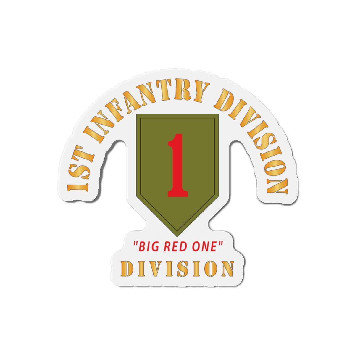 Die-Cut Magnets - 1st Infantry Division - Big Red One X 300