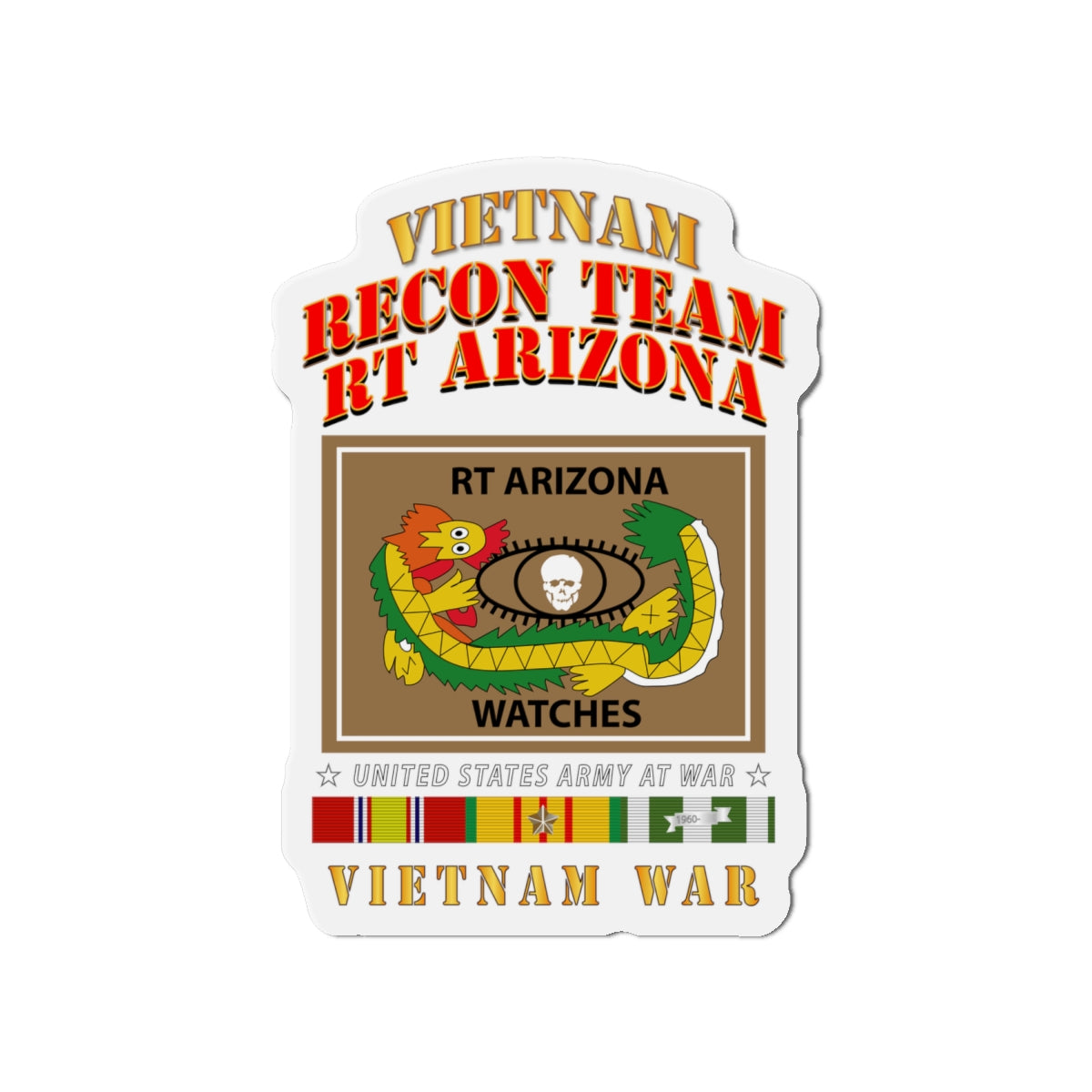 Die-Cut Magnets - RECON TEAM - Recon Team - RT Arizona - Vietnam War w VN SVC