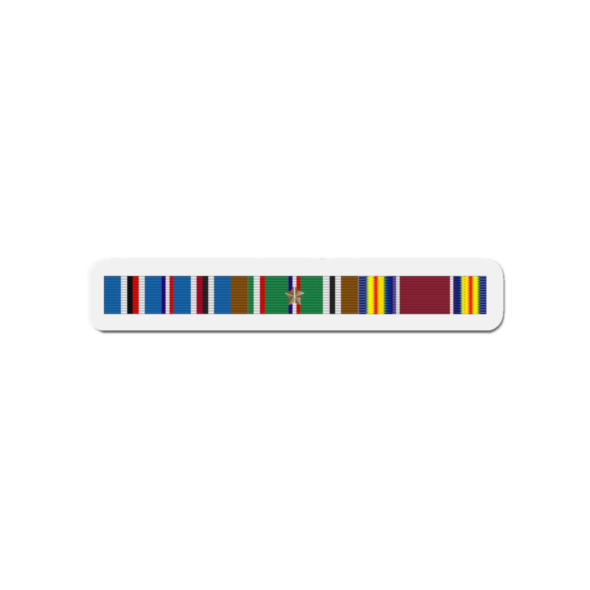 Die-Cut Magnets - World War Two Service Ribbons Bar - Eurppe - NAME w Lines