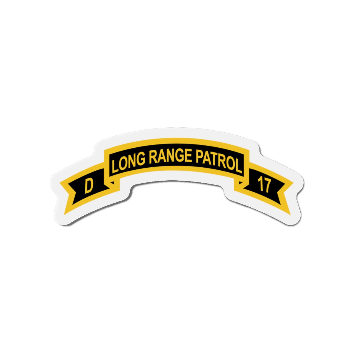Die-Cut Magnets - Army - Tab - Troop D 17th Cav Long Range Patrol wo Txt X 300