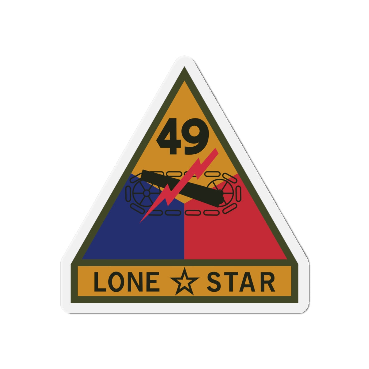 Die-Cut Magnets -SSI - 49th Armored Division w Name Tape X 300