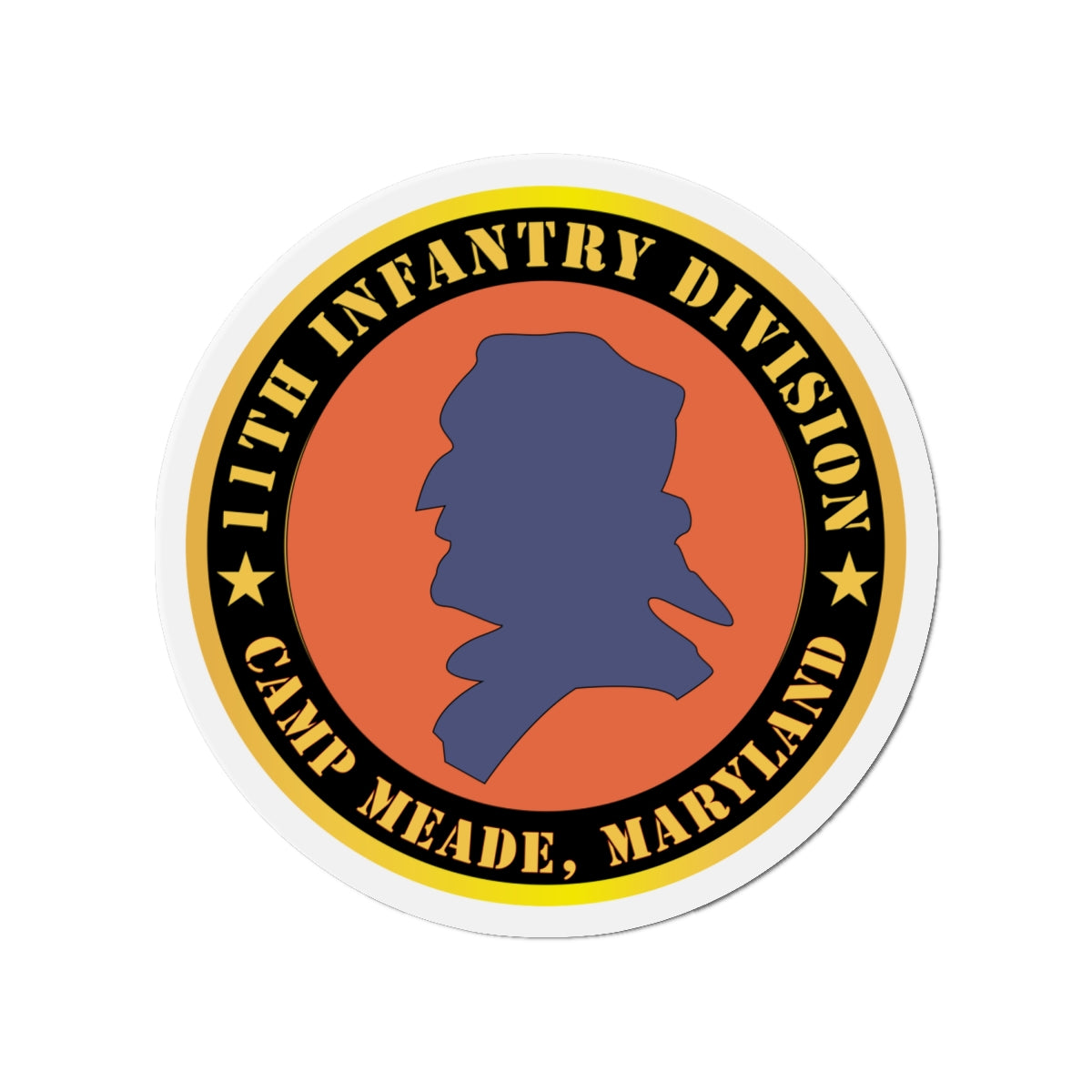 Die-Cut Magnets - Army - 11th Infantry Division - Camp Meade, Maryland X 300