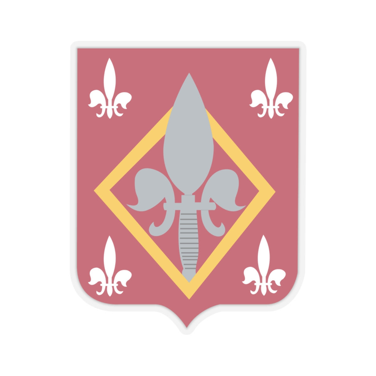 Kiss-Cut Stickers - 51st Engineer Battalion, US Army wo Txt X 300