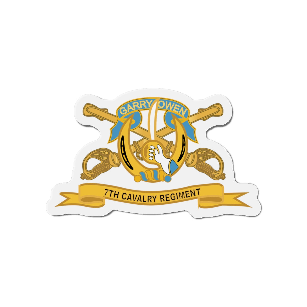 Die-Cut Magnets -SSI-Army - 7th Cavalry Regiment w Br - Ribbon X 300