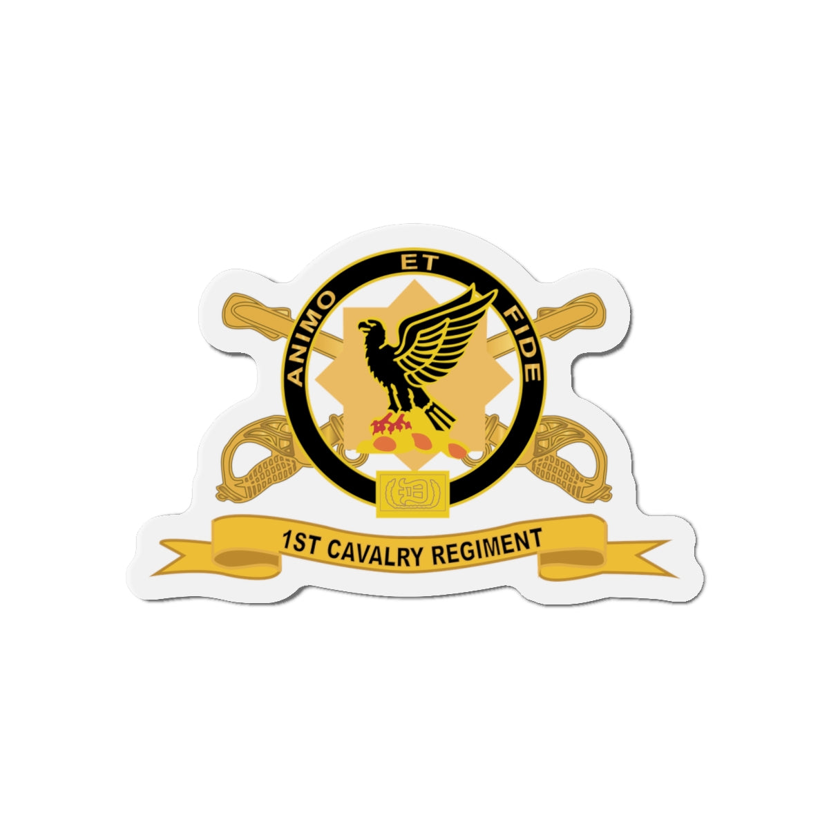 Die-Cut Magnets -SSI-Army - 1st Cavalry Regiment w Br - Ribbon X 300